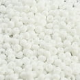 thumbnail image 3 of Imitation Jade 3/0 Glass Seed Beads Luster Baking Paint Round White 5.5x3.5mm Hole: 1.5mm, 3 of 4