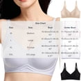 thumbnail image 3 of Turilly Bras Womens Sporty Style V Neck Wireless Bra With Fine Straps And Seamless Support Everyday Bras, 3 of 5