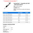thumbnail image 2 of Steering Rack 1 - Compatible with 2003 - 2009 Toyota 4Runner 2004 2005 2006 2007 2008, 2 of 2