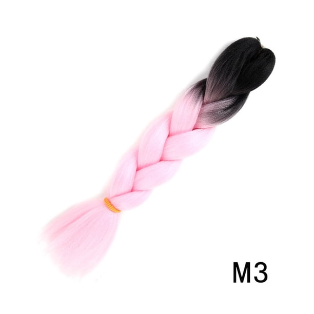 Xihbxyly Extensiones de Cabello Trenzado de 24 Pulgadas, Fibra Sintética de Alta Temperatura, Cabello Trenzado Preestirado, Liviano y Cómodo, Ideal para Trenzas y Pelucas, Peinados de Bricolaje, Fies