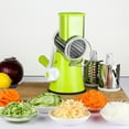 thumbnail image 4 of Manual Hand-Cranked Multifunctional Kitchen Tool: Efficient Vegetable Slicer, Shredder & Spice Grinder – Compact, Durable, Time-Saving for Home & Professional Chefs – Blue with English Packaging, 4 of 5