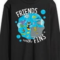 thumbnail image 3 of Pete The Cat - Friends With Fins - Men's Long Sleeve T-Shirt, 3 of 6