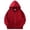 Brick Red, variant on Baby Kids Long Sleeve Solid Color Zipper Hoodies Sweatshirts Top Children Unisex Soft Coat Blouse with Pocket Boys Large Sweatshirts 2-3 Years