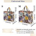thumbnail image 2 of FORMRS Womens Corduroy Tote Bag Crossbody Shoulder Handbag with Pocket, Colorful Flowers, 2 of 7