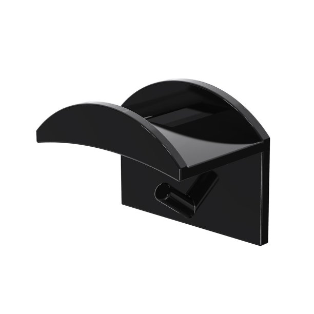 Perchero adhesivo para sombrero, montaje en pared, gancho para sombrero de béisbol, multiusos, Ha10pcsblack
