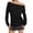 Black, variant on EDFBUYKRS Women Long Sleeve Shirts Plus Size Loose Fit Stripe Pullover Neck Button Down Sweatshirts Fashion Color Block Loose Tunic Lady Tops Xl