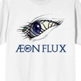 thumbnail image 6 of Aeon Flux Eye Key Art Crew Neck Short Sleeve Women's White T-shirt-Medium, 6 of 7