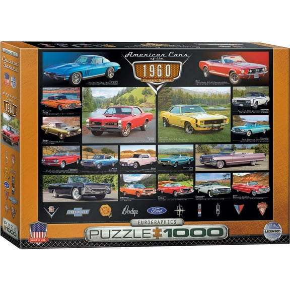 American Cars of the 1960s 1000-Piece Puzzle