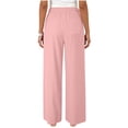 thumbnail image 5 of Certgust Under $25 Wide Leg Pants for Women Wide Leg Pants for Women Plus Size Flowy Drawstring Elastic Waist with Pockets Summer Beach, 5 of 8