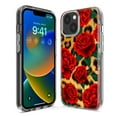 thumbnail image 3 of MUNDAZE Apple iPhone 12 Leopard Red Roses Double Layer Phone Case Cover, 3 of 5