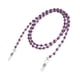 thumbnail image 1 of Qarigey Gafas de moda con perlas de imitación, cadena para el cuello, gafas de sol con cordón, accesorios para montura de gafas de lectura Cadenas y cordones para anteojos Violeta, 1 of 8