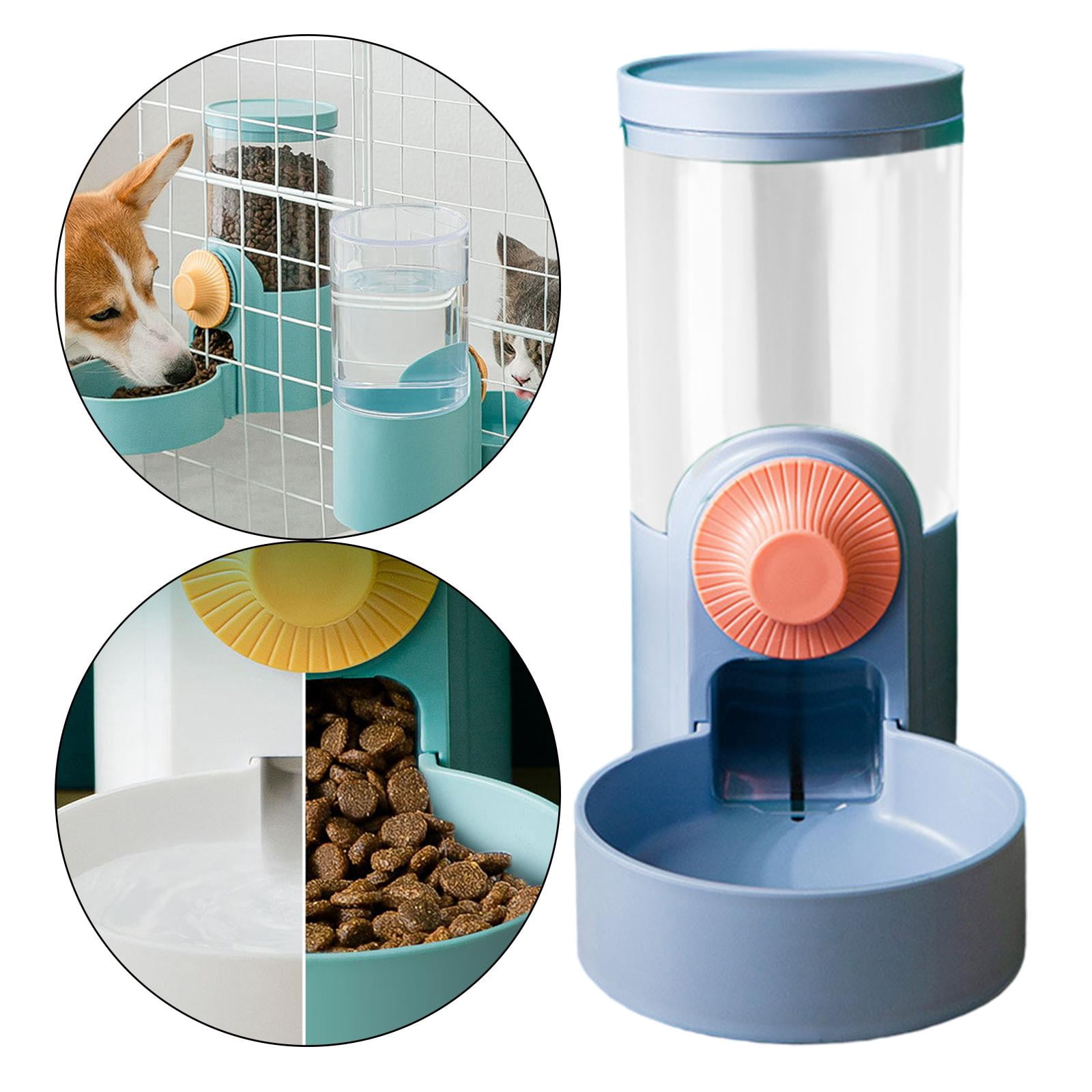 Automatic Pet Feeder Hanging Food Feeding Product Food Container Dog Bowls Small Animals - Blue