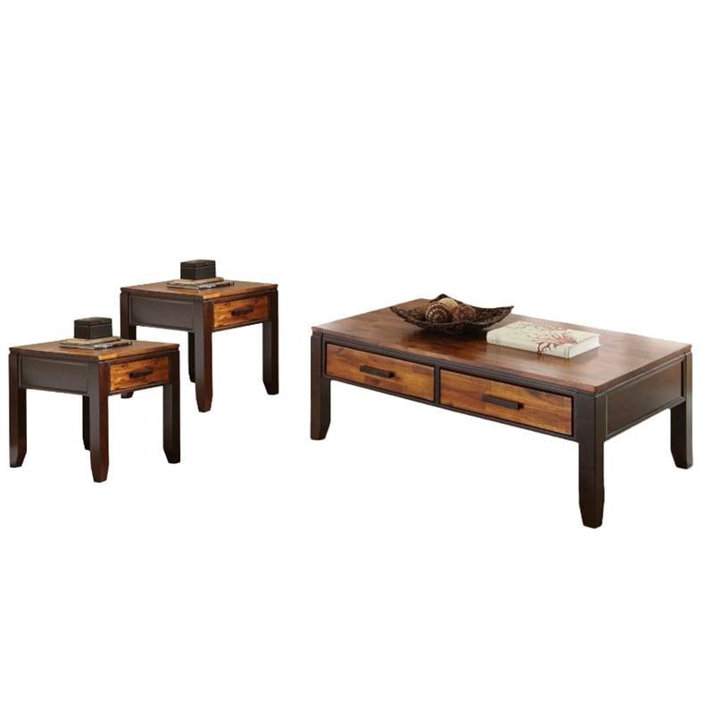Featured image of post Espresso Coffee Table Set - Set includes 1 coffee table, 1 end table, 1 cocktail table and 1 sofa table sleek contemporary style structures with espresso finishes multiple drawers provide ample room to store small items open bottom shelf on every piece coffee.
