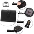thumbnail image 4 of KALUNMA Small Womens Wallet Leather Trifold Card Holder RFID Blocking with Zipper Coin Pocket, 4 of 10