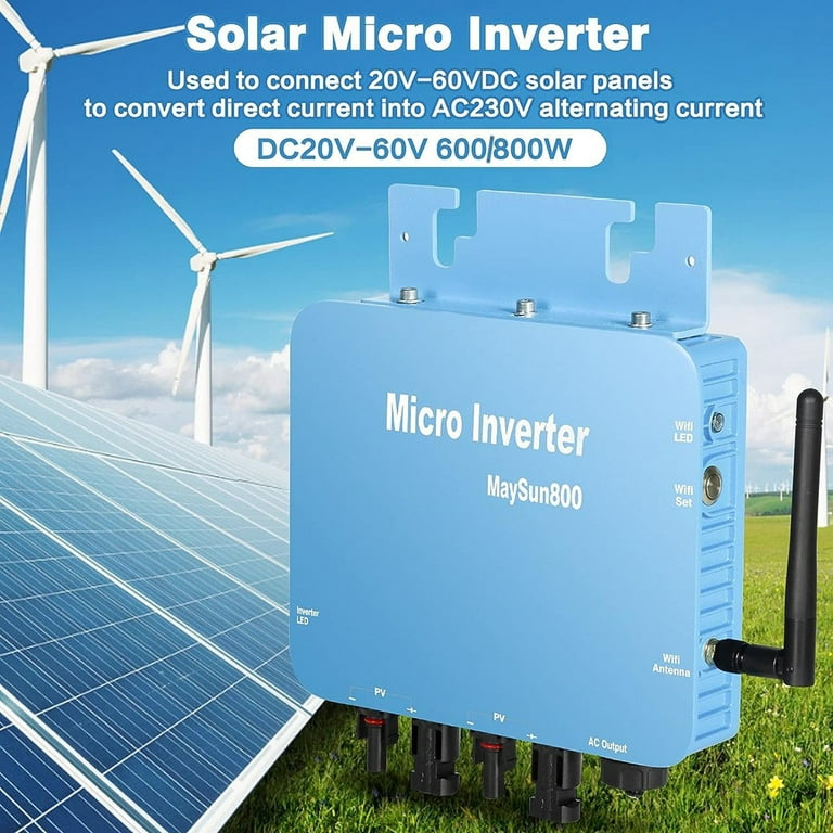600W Grid Tie Micro Inverter MPPT Pure Sine Wave Solar Micro Inverter  AC230V