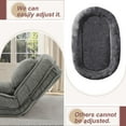 thumbnail image 4 of Adjustable Foldable Human Dog Bed Sofa,Bean Bag Floor Chair for Adults,  Gray, 4 of 7