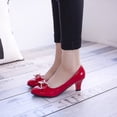 thumbnail image 2 of 2022 otoño nuevos zapatos de mujer moda profesional tacones altos negro boca baja zapatos de trabajo cómodos 34-42 talla grande 37 Gao Jinjia LED, 2 of 2