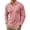 Pink, variant on Mens Polos Valentine Heart Print Long Sleeve Shirt Casual Clothes
