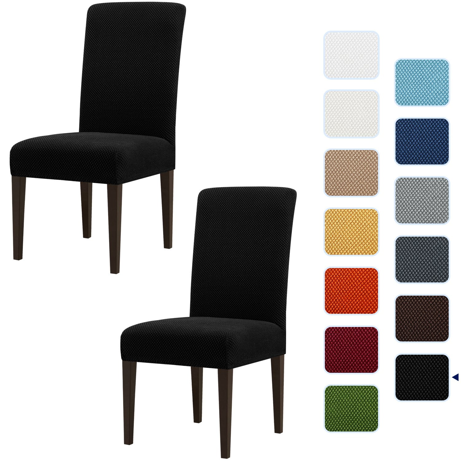 subrtex stretch textured grain dining chair slipcover