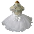 thumbnail image 3 of Jenniferwu G081D Infant Toddler Baby Newborn Little Girl's Pageant Party Birthday Dress White Size 18-24M, 3 of 4