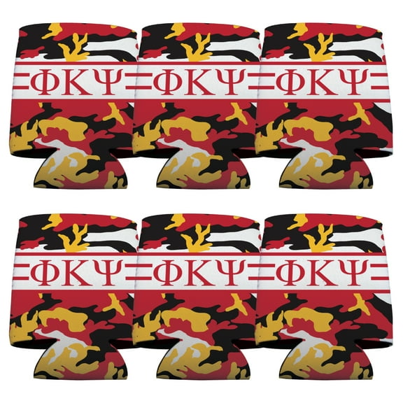 Phi Kappa Psi Camo Drink Sleeves 6 Count