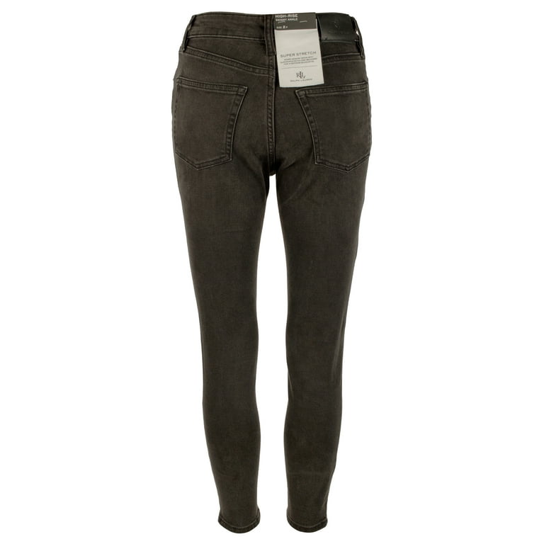 Ralph Lauren Women s Stretch High Rise Skinny Ankle Denim Jeans Pants Petite 8 Walmart
