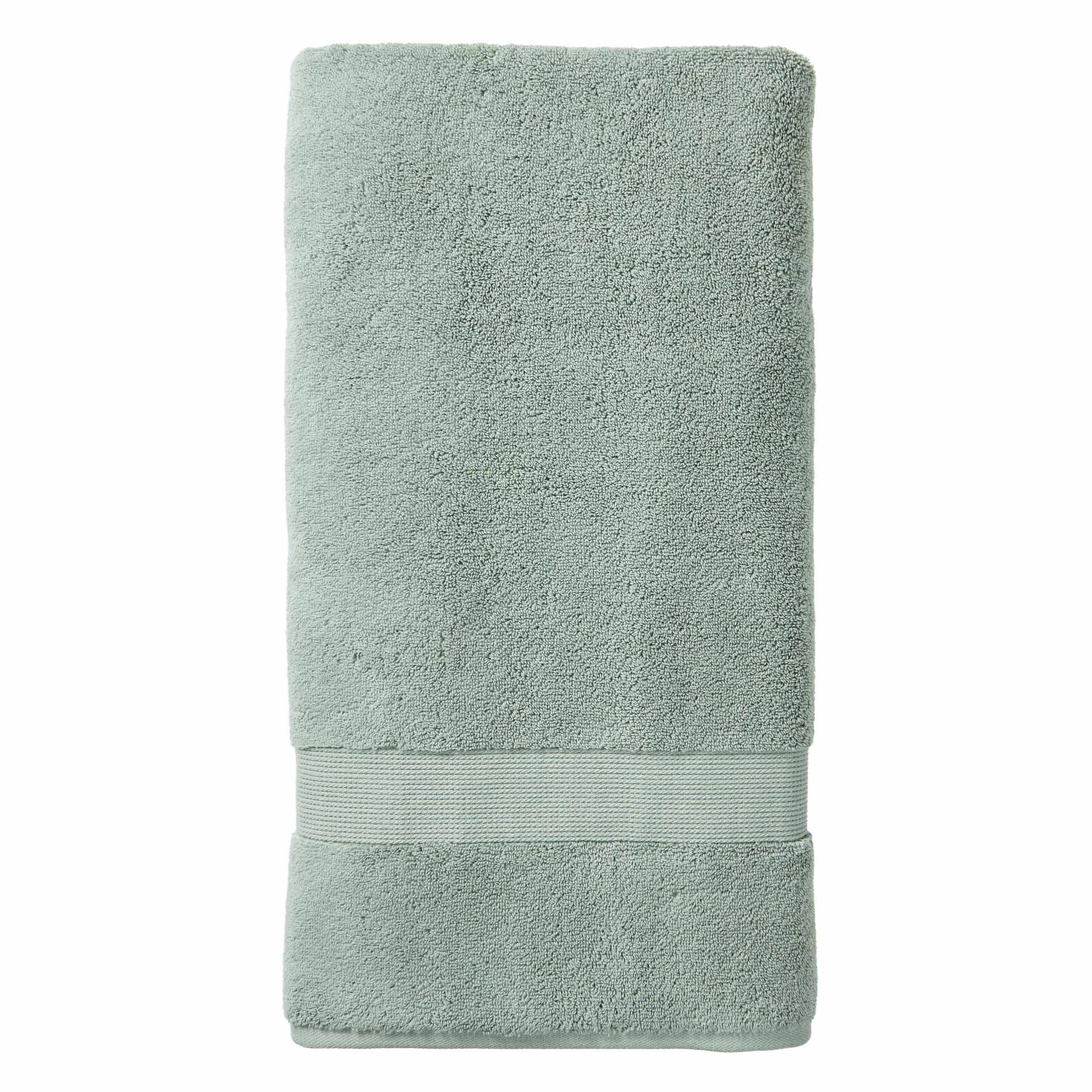 Better Homes & Gardens Signature Soft Solid Cotton 2 Piece Bath Sheet Set,Green River