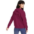 thumbnail image 3 of Hanes Women's EcoSmart Full-Zip Hooded Sweatshirt, 3 of 6