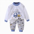 thumbnail image 5 of HCNTES Toddler Baby Boy Soft Loungewear Outfits Set Kids All-Weather Clothes Cute long Sleeve Shirt + Pant Baby Boy Pajamas Sleepwear Set(A01-Blue,5-6 Years), 5 of 5