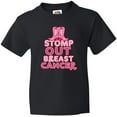 thumbnail image 3 of Inktastic Stomp Out Breast Cancer with Pink Cowgirl Boots Youth T-Shirt, 3 of 5