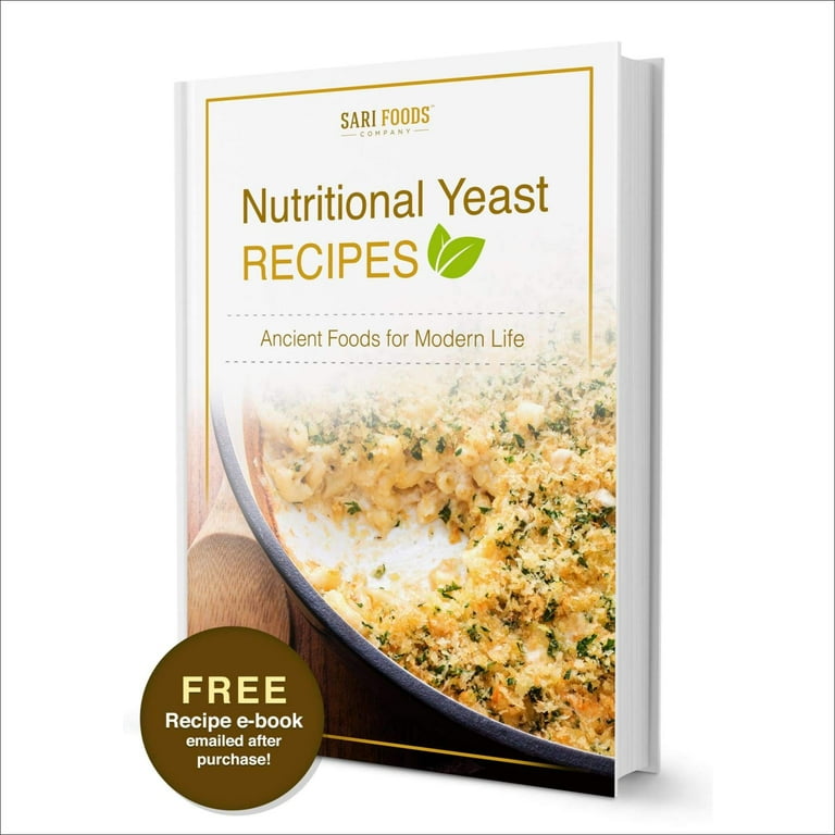 Pure Natural Non-Fortified Nutritional Yeast Flakes (8 oz.) Whole Food Based