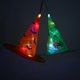 thumbnail image 4 of 4 Uds. Sombrero de bruja con luz Led para Halloween, colgante brillante con estampado de telaraña, 4 of 5