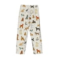 thumbnail image 3 of Lsque Dogs Funny Pets Print Men's Pajama Pants, Lounge Pant - Comfortable Home Wear,Elastic Waistband, Stylish Design-Large, 3 of 9