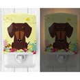 thumbnail image 2 of Caroline's Treasures BB6131CNL Easter Eggs Dachshund Chocolate Ceramic Night Light, 6x4x3", multicolor, 2 of 2