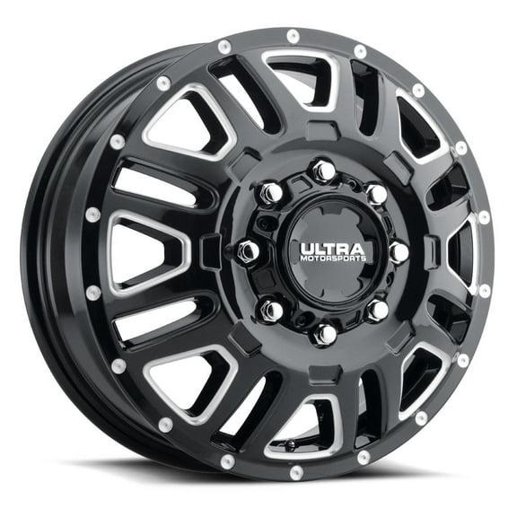 17" Black With Natural Accents Hunter Dually 003 Wheel by Ultra Wheel 003-7681RBM