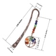 thumbnail image 1 of Chakra Crystal Bookmark Vintage Metal Tree Bookmarks for Women Student Teacher Graduation Christmas Gift, 1 of 5
