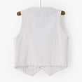 thumbnail image 3 of Women Denim Vest Polyester Slim Fit Korean Version for Daily and Vacation Wear, 3 of 3