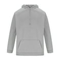 thumbnail image 5 of Dxzfnsa Mens Hoodies Loose Fit Solid Color Hooded Drawstring Hoodies Pullover Sweatshirts with Pockets Casual Long Sleeve Sweatshirts, 5 of 5