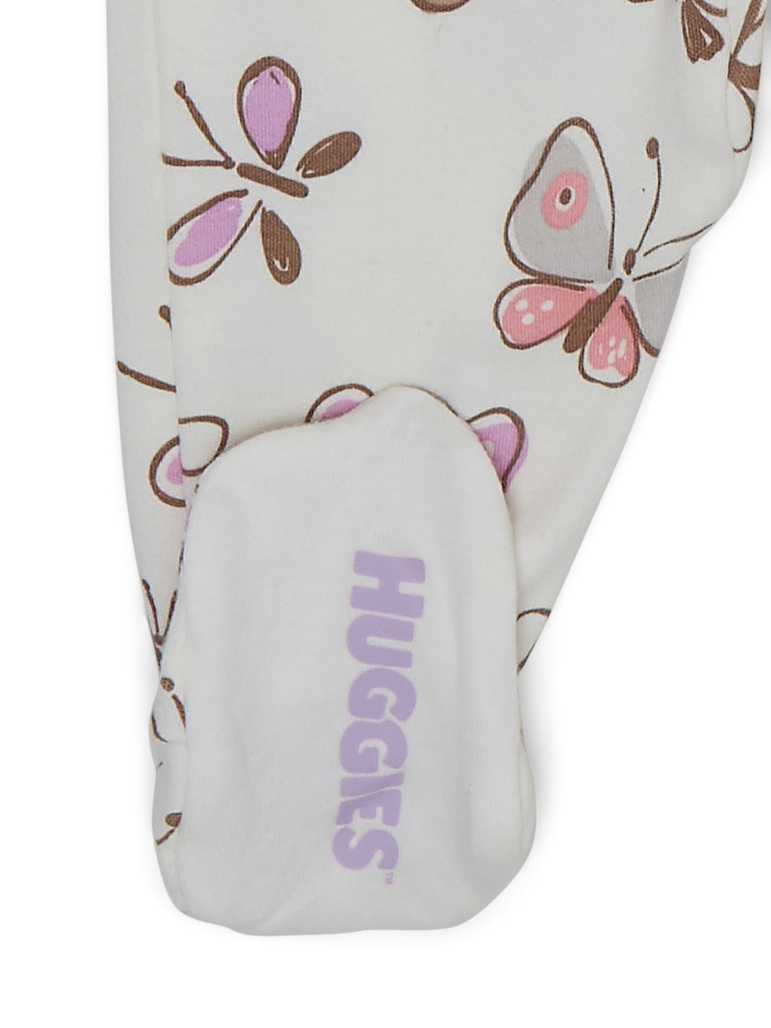 Huggies Baby Girl Butterfly Printed Organic Cotton Sleep and Play, Sizes NB-9M