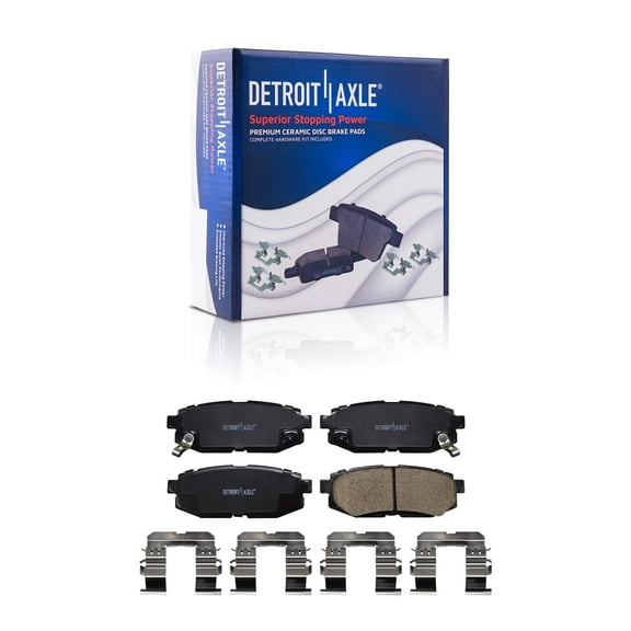 Detroit Axle - Rear Brake Pads for Subaru Outback Forester Legacy BRZ B9 Tribeca Scion FR-S Toyota 86 Ceramic Brake Pads Replacement