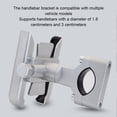 thumbnail image 3 of relayinert Stable Fixation Phone Holder Bracket Stand With 360° Rotation Wide Application Handlebar Silver 1Set, 3 of 6