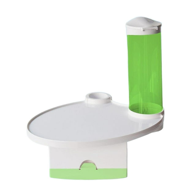 3 en 1 silla dental escalador bandeja taza soporte de almacenamiento herramienta de laboratorio cubierta de caja de pañuelos con cilindro verde