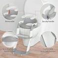 thumbnail image 4 of FVLOENG Potty Training Seat for Kids Boys Girls,3 in 1 Toddler Toilet,Potty Training Toilet with Urinals, Toddler Step Stool Ladder and Splash Guard Anti-Slip with Soft Cushion (Gray), 4 of 7