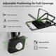 thumbnail image 3 of Focos exteriores ultradelgados, luz LED con sensor de movimiento de ahorro de energía con carcasa de aluminio fundido a presión, soporte de metal ajustable para jardines y patios, clasificación de, 3 of 5