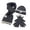 Grey, variant on Daznico Ribbed Knit Beanie Hat Scarf Gloves 3-Piece Set Soft Yarn Cozy Stylish Winter Accessories for Cold Weather Daily Outdoor Wear