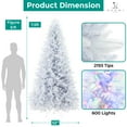 thumbnail image 5 of Naomi Home Bonnie Minimalist Christmas Tree-Color:White,Size:7.5ft, 5 of 15