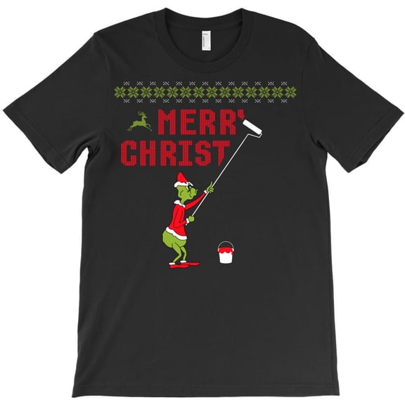 Merry Christmas Funny Green Grouch Holiday Parody Graphic - Makes a Great Gift, H34810 T-Shirt, for Men and Women, Up to Size 5XL