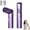 Purple, variant on EVHRZN 2-in-1 Rotating Mini Fan & Flashlight, Portable Handheld Fan Rechargeable, Foldable Personal Cooling Fans with LED Display, 90° Rotating Personal Fans, For Office Outdoor