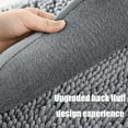 thumbnail image 6 of HOZADOIE Bathroom Rugs Non Slip Washable for Back of Foot Rubbing, Ultra Soft and Water Absorbent Bath Mat for Bathroom Floor/Sink, 24x16, Dark Gray, 6 of 9