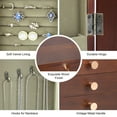 thumbnail image 3 of Kendal Wooden Jewelry Box for Women, Wooden Jewelry Organizer, 5-Layer Jewelry Organizer Box with Side Door, Jewelry Holder Organizer for Earrings, Necklaces, Rings  WJ5CSKMHT, 3 of 7